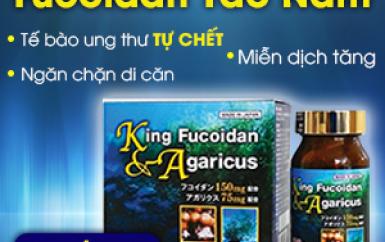 King Fucoidan &amp; Agaricus - “Sát thủ” tiêu diệt tế bào ung thư từ Tảo &amp; Nấm